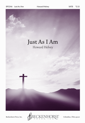 Book cover for Just As I Am - Helvey