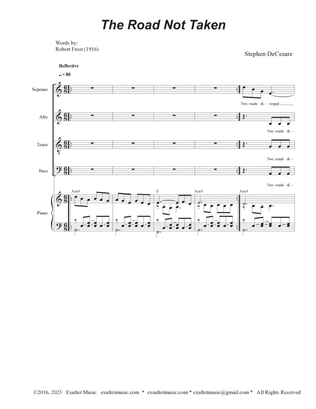 The Road Not Taken (SATB)