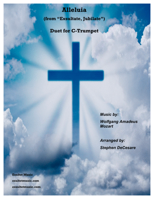 Book cover for Alleluia (from "Exsultate, Jubilate" - Duet for C-Trumpet)