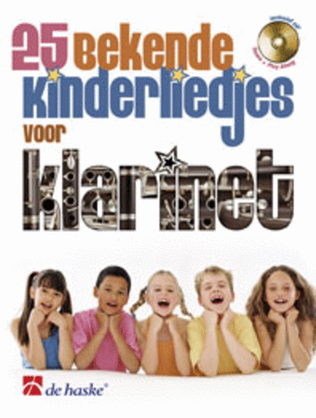 Book cover for 25 bekende kinderliedjes