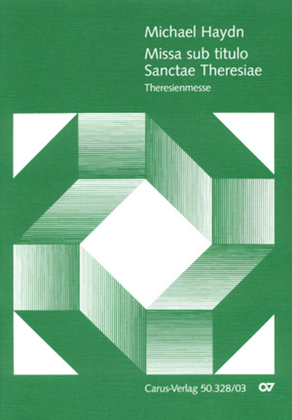 Book cover for Missa sub titulo Sanctae Theresiae (Theresienmesse)