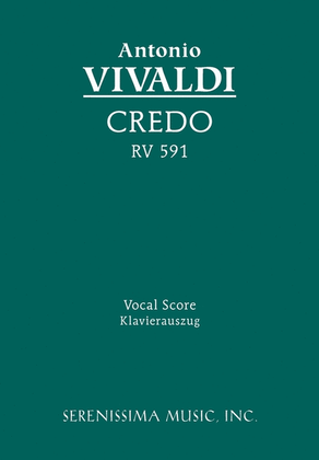 Book cover for Credo in E minor, RV 591