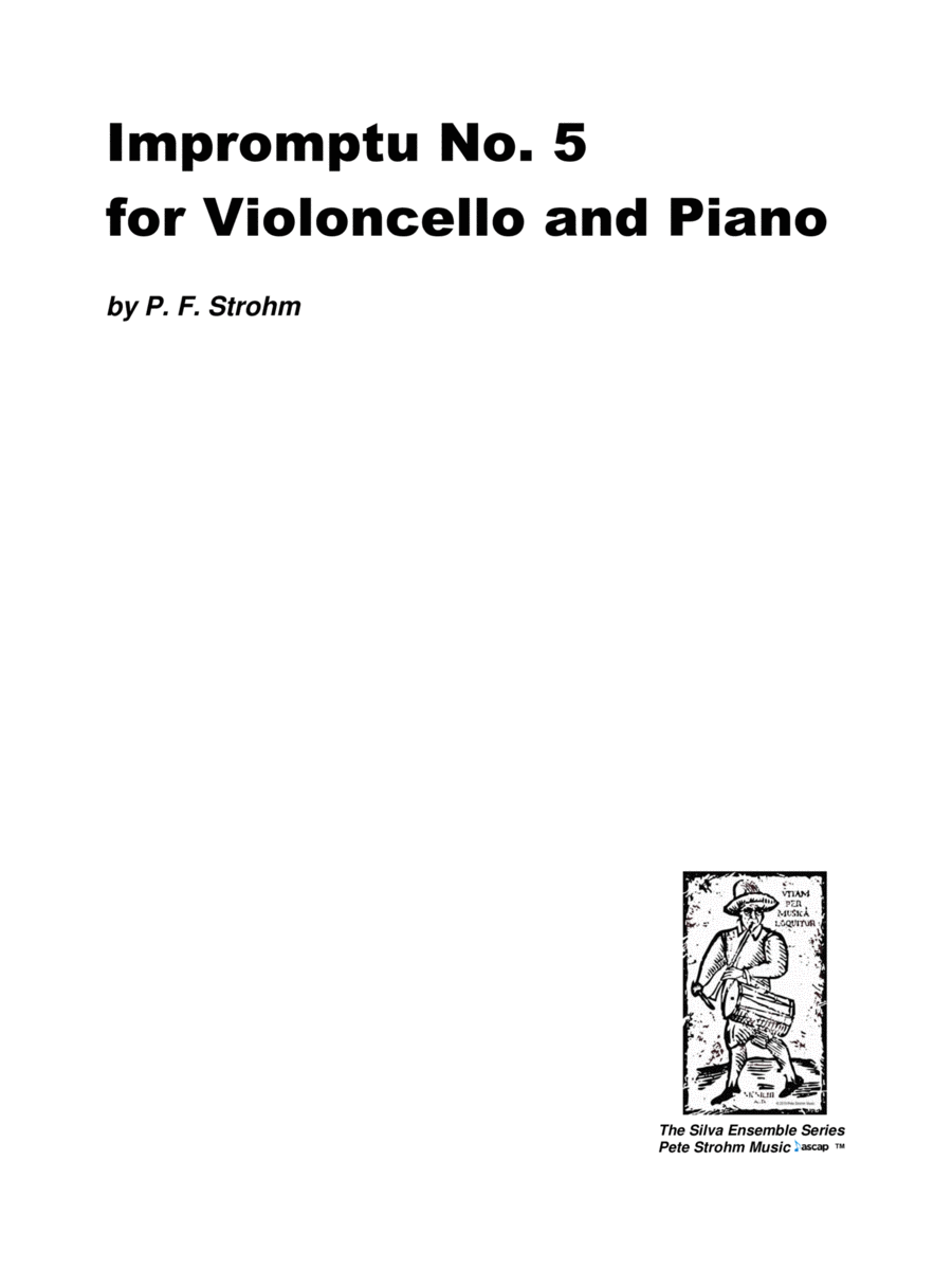 Impromptu No. 5 for Violoncello and Piano image number null