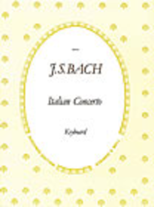Book cover for The Italian Concerto, BWV 971