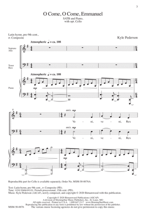 O Come, O Come, Emmanuel (Downloadable Choral Score)