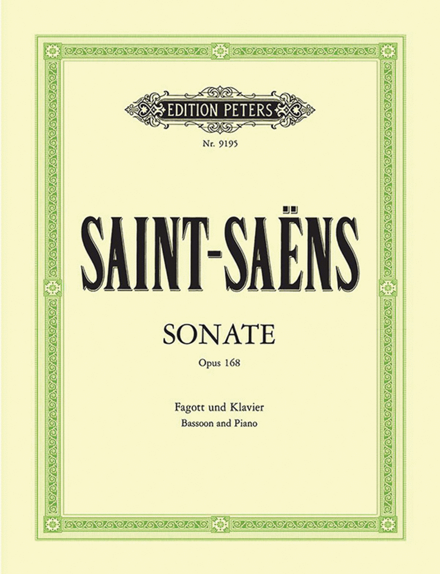 Camille Saint-Saens: Sonata, Op. 168 - Bassoon and Piano