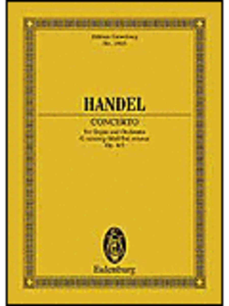 Organ Concerto No. 3 G Minor Op. 4/3 Hwv 291