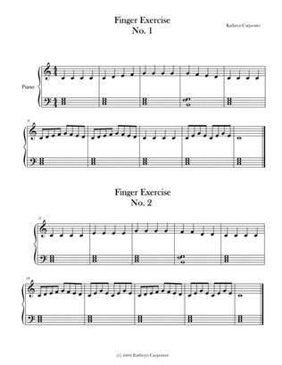 Finger Exercise No. 1 & 2 (Key of C)