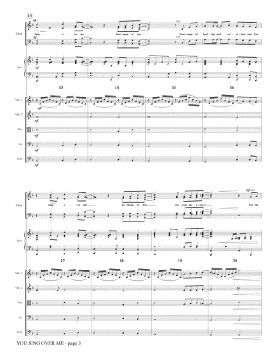You Sing Over Me - Full Score