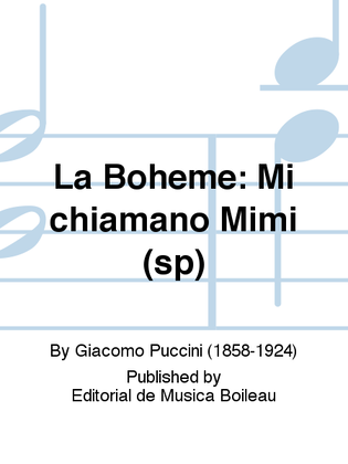 Book cover for La Boheme: Mi chiamano Mimi (sp)