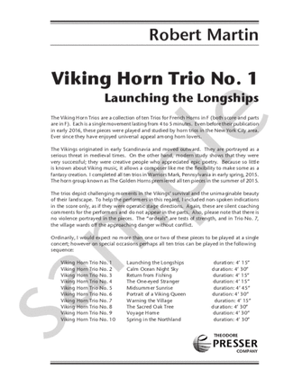 Viking Horn Trio No. 1