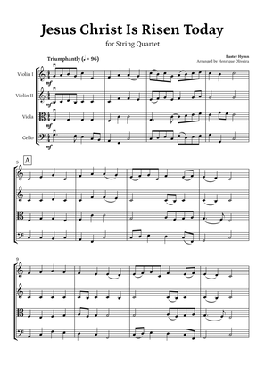 Jesus Christ Is Risen Today (for String Quartet) - Easter Hymn