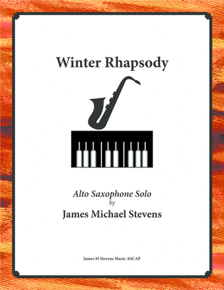 Book cover for Winter Rhapsody - Alto Sax & Piano