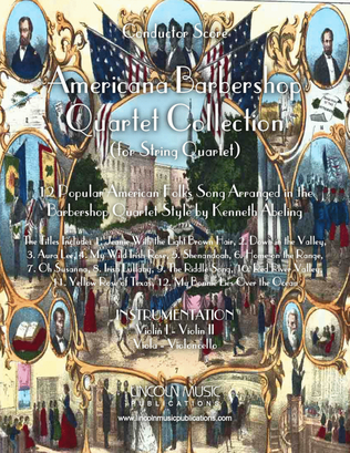 Book cover for Americana Barbershop Quartet Collection (for String Quartet)