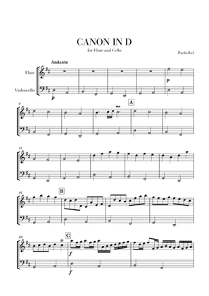 Book cover for Canon in D for Flute and Cello