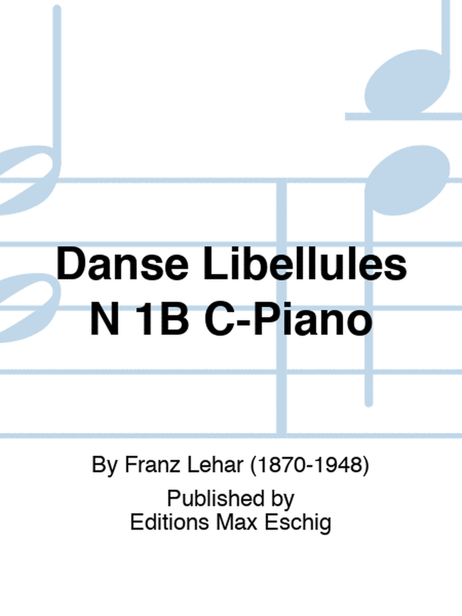 Danse Libellules N 1B C-Piano