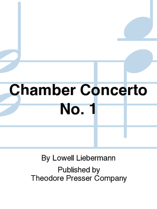 Book cover for Chamber Concerto No. 1