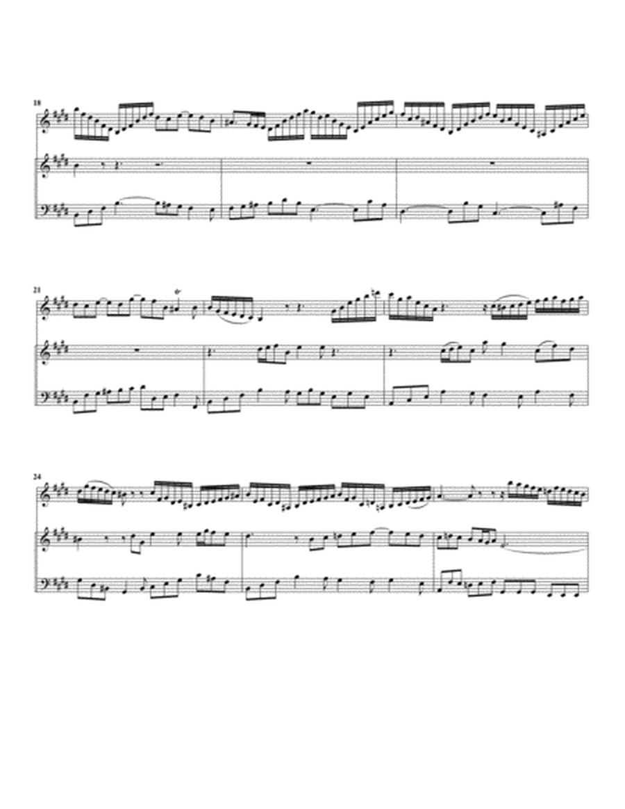 Aria: Angenehmer Zephyrus from Cantata BWV 205 (arrangement for violin and organ)