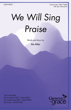 Book cover for We Will Sing Praise