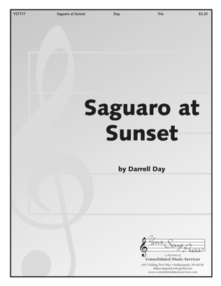 Book cover for Saguaro at Sunset