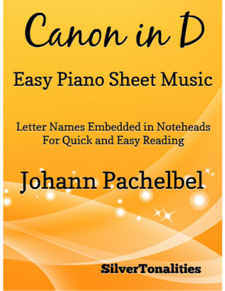 Book cover for Canon in D Easy Piano Sheet Music