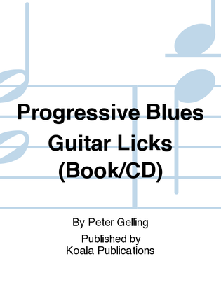 Book cover for Progressive Blues Guitar Licks (Book/CD)