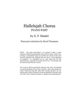 "Hallelujah!" Piano Accompaniment