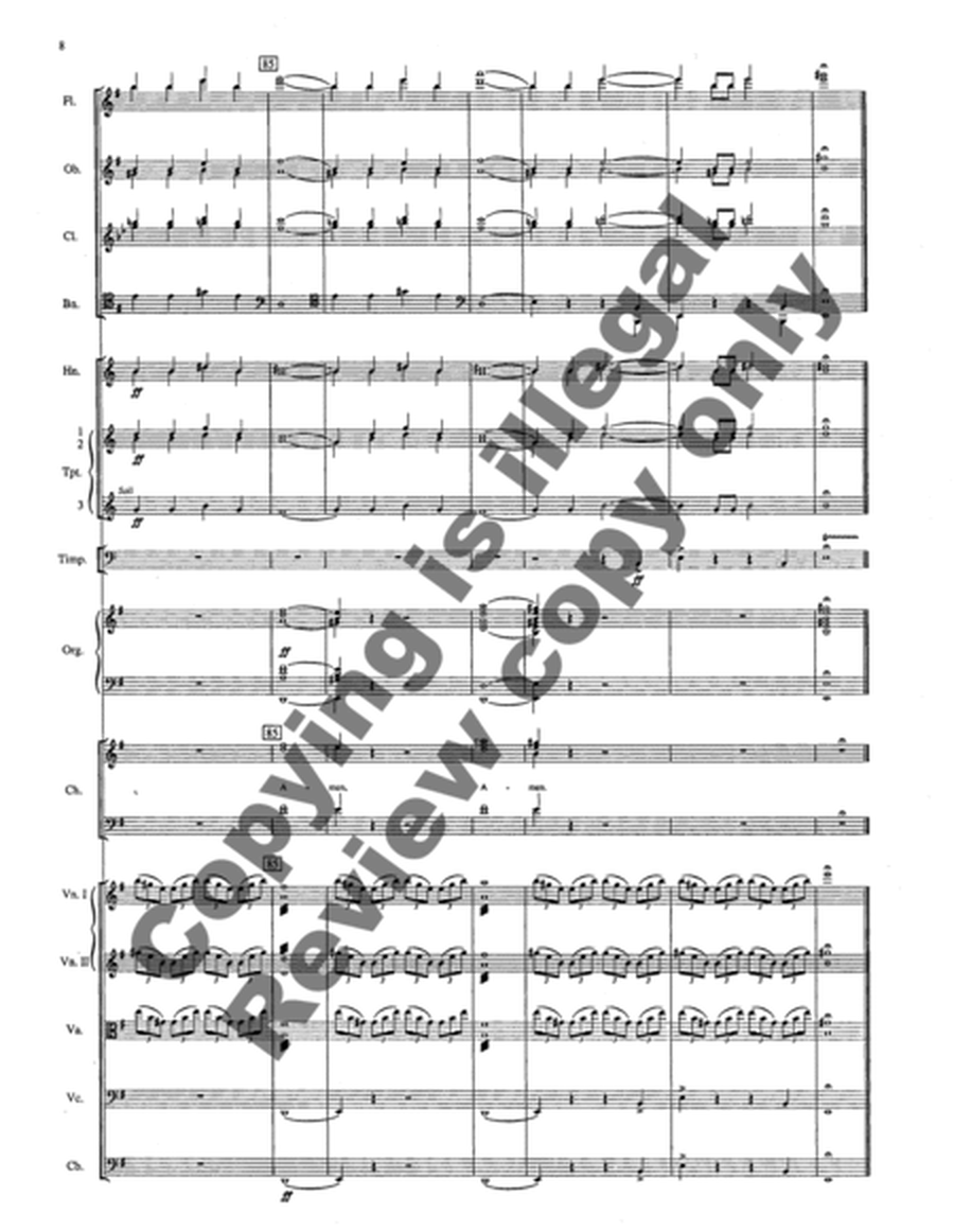 Three Festival Choruses: Let All Mortal Flesh Keep Silence (SATB Orchstra Score)