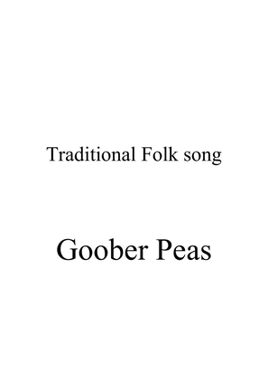 Goober Peas - Intermediate piano solo