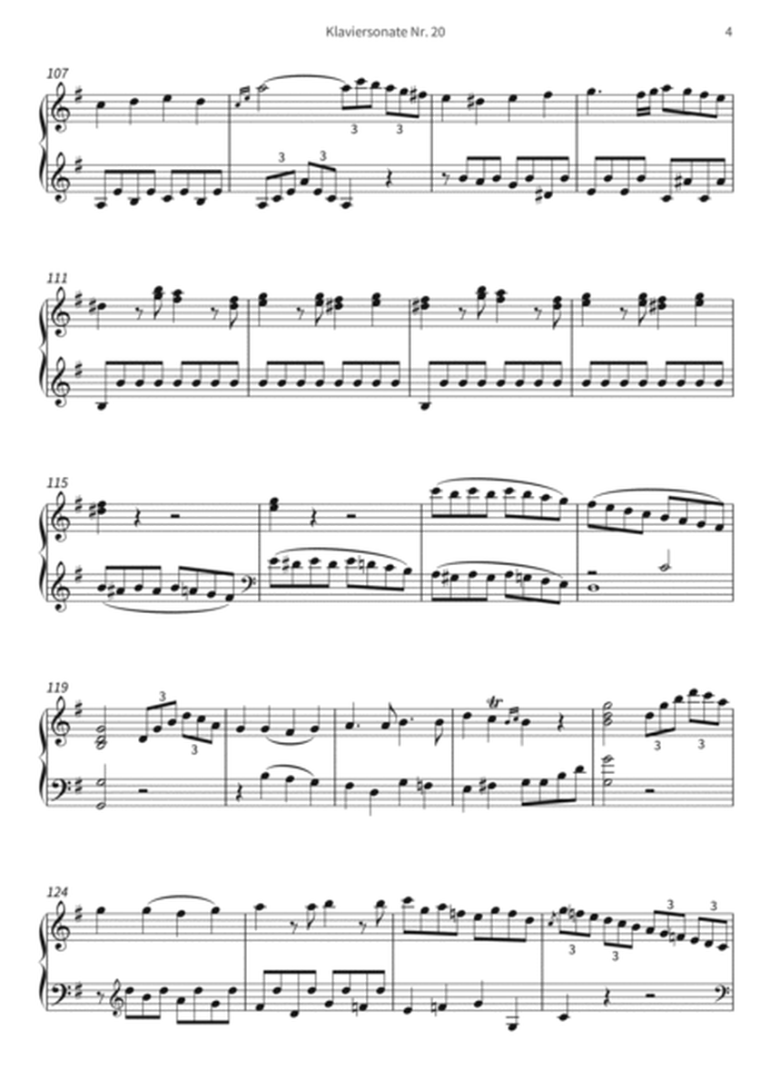 Klaviersonate Nr. 20 image number null