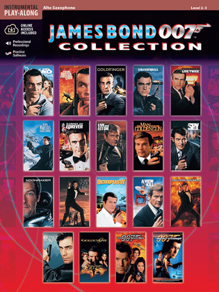 Book cover for James Bond 007 Collection - Alto Saxophone (Book/CD)