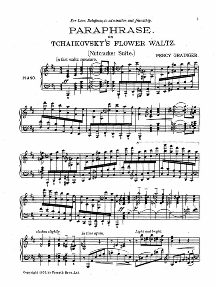 Paraphrase on Tchaikovsky's Waltz of the Flowers