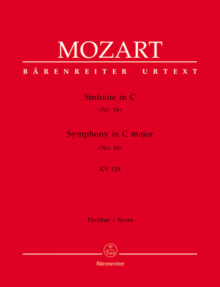 Symphony, No. 16 C major, KV 128