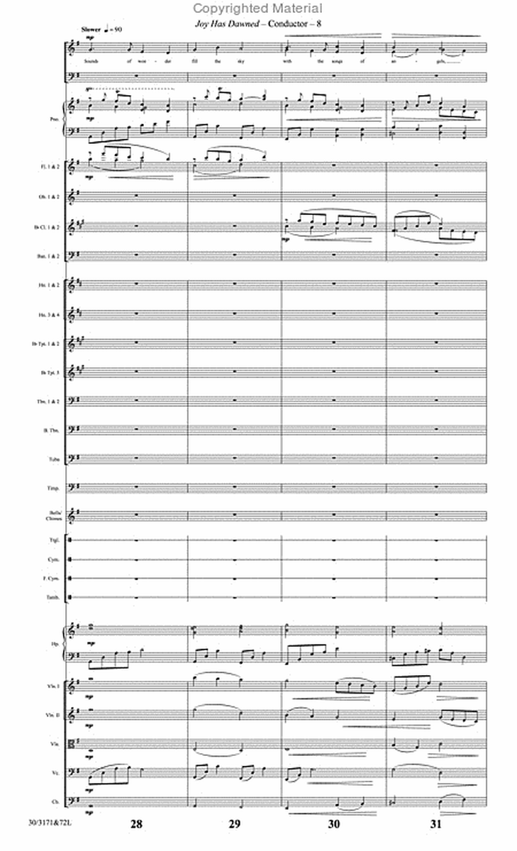 Joy Has Dawned - Orchestral Score and Parts image number null