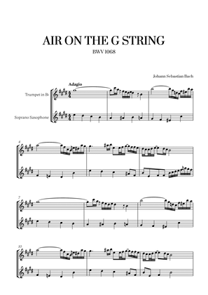 Johann Sebastian Bach - Air on the G String (for Trumpet and Soprano Saxophone)