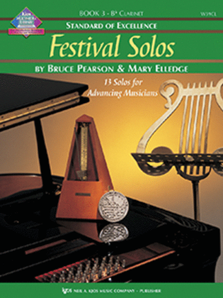 Book cover for Standard of Excellence: Festival Solos, Book 3 - Baritone BC