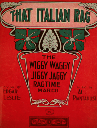Book cover for That Italian Rag. (A Slow Drag)