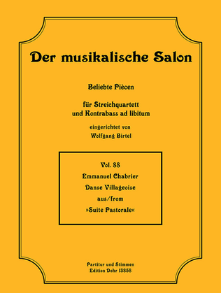 Danse Villageoise (für Streichquartett) (aus "Suite Pastorale")