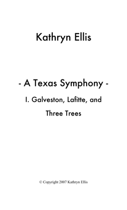 Texas Symphony, Movement I. Galveston, A Pirate Story