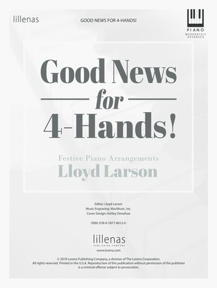 Book cover for Good News for 4-Hands! (Digital Delivery)