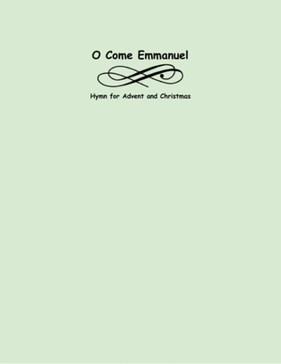 Book cover for O Come Immanuel (two violins and cello)