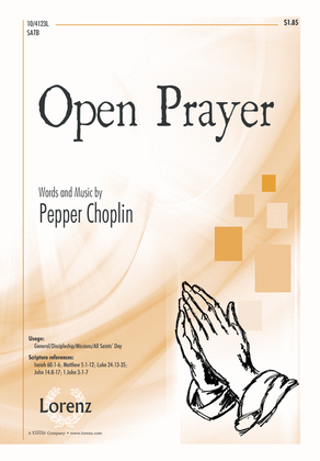 Book cover for Open Prayer