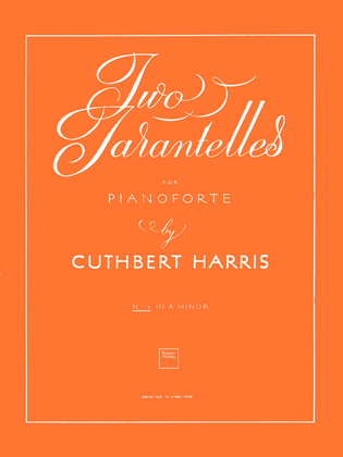 Book cover for Tarantelle in A minor