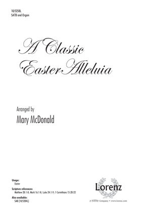Book cover for A Classic Easter Alleluia