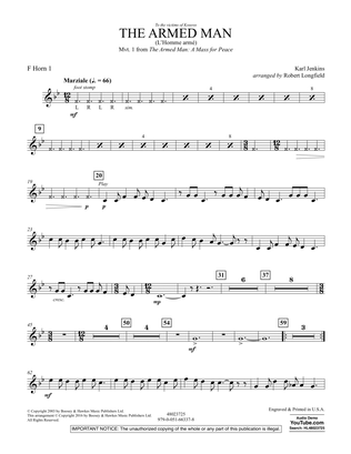 Book cover for The Armed Man (from A Mass for Peace) (arr. Robert Longfield) - F Horn 1