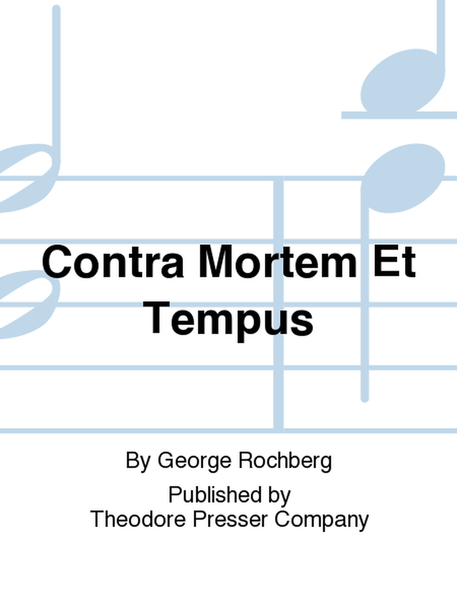 Contra Mortem Et Tempus