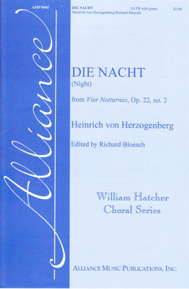Book cover for Die Nacht (from Vier Notturnos, Op. 22, no. 2)
