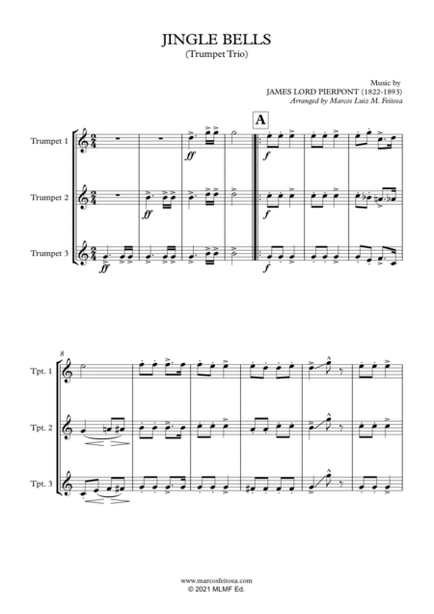 10 Christmas Carols (Book ONE) - Trumpet Trio image number null
