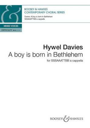 Book cover for A Boy Is Born in Bethlehem