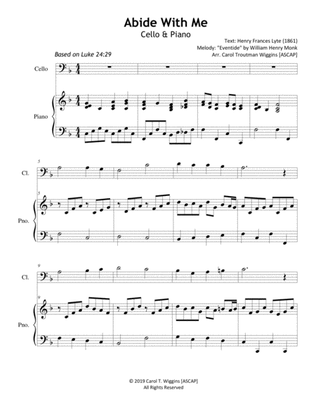 Abide with Me (Cello & Piano)